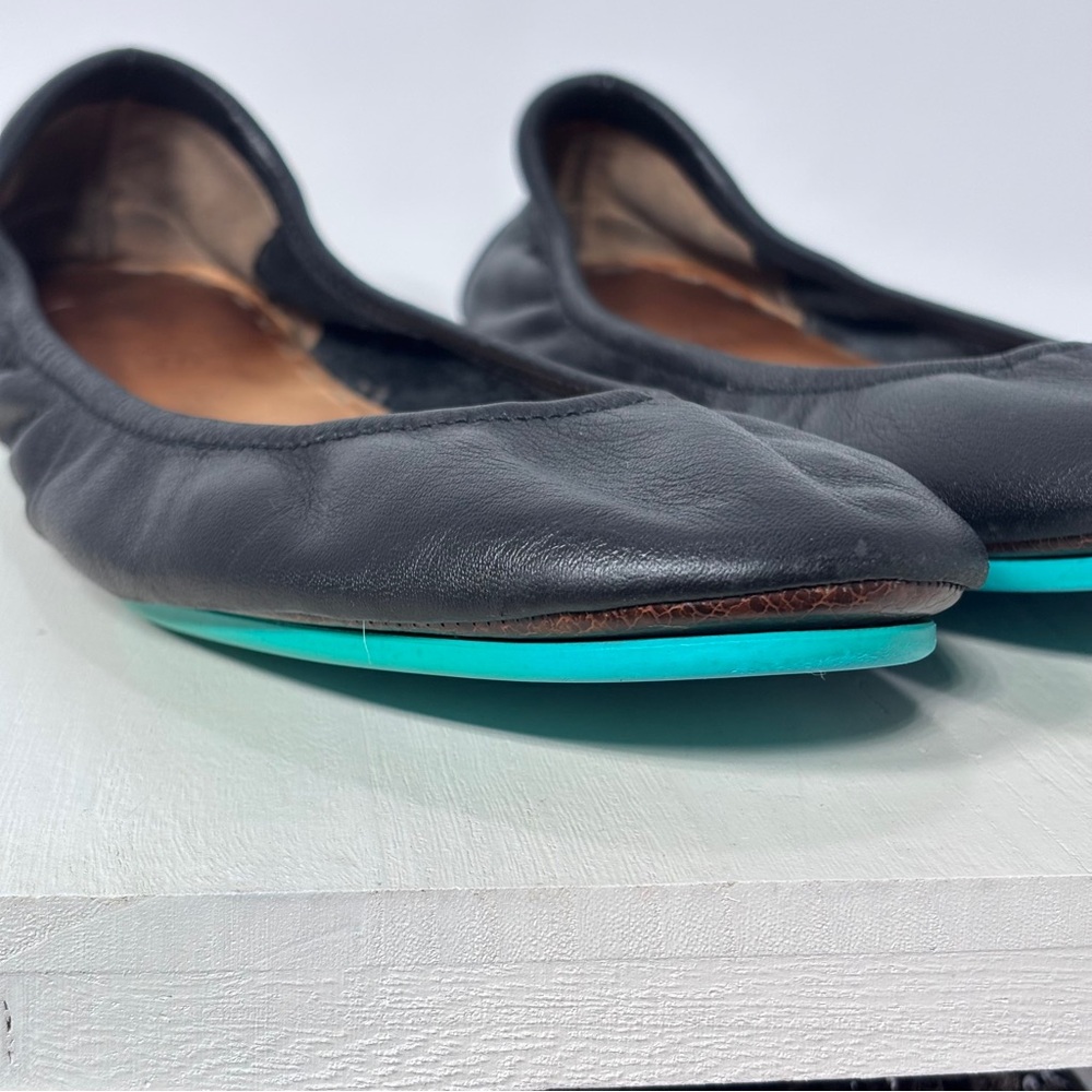 EUC Tieks By Gavrieli Women’s Matte Black Leather Flats Ballet Size 10 US - Picture 6 of 12